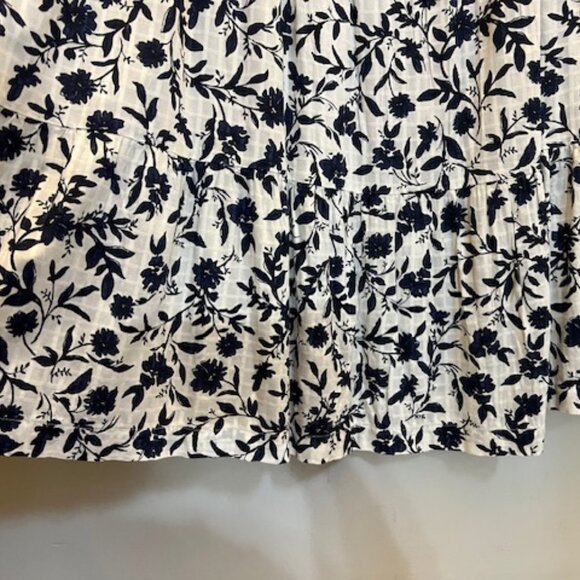 Old Navy Tiered Black White Skirt, Midi, Size M, NEW - Picture 3 of 7